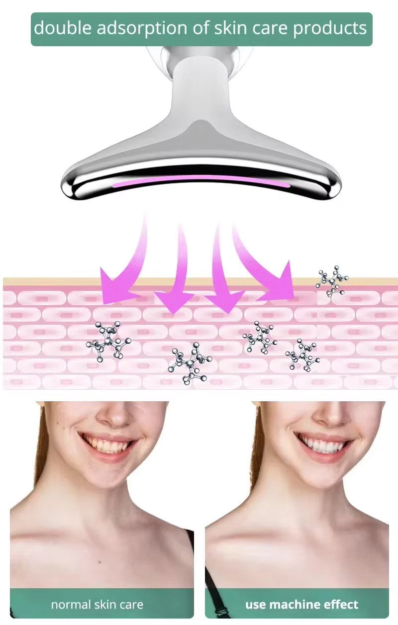 Neck Massager Facial Lift Three Light Modes My Store